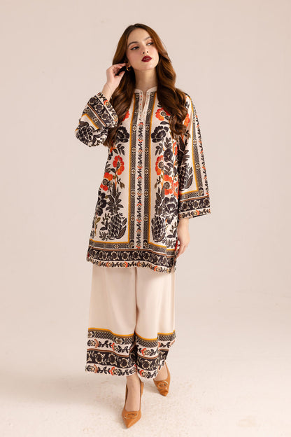 NESH CREATION Women's Casual Rayon Co-ord Set | Digital Printed Top & Pants
