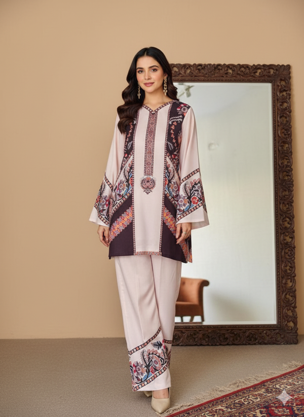 NESH CREATION Women Rayon Printed Casual Wear Pant Top Set | Fancy Printed Co-Ord Set | Rayon Coord Sets for Women (Copy) (Copy)